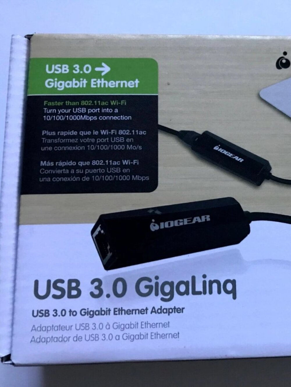 Iogear - GUC3100 - Gigabit Ethernet Adapter Over USB 3.0
